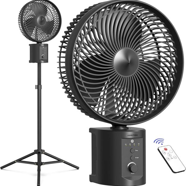 Milexus Rechargeable Pedestal Fan (16")